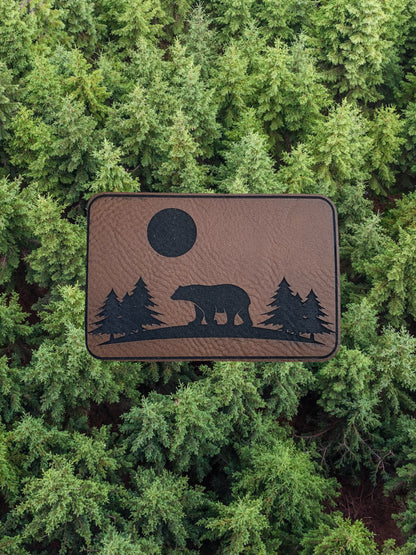 Nature Bound Outdoor Walking Bear - VELPATCH 3" x 2" inch Velcro Patch