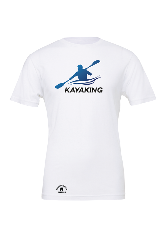 Nature Bound Outdoor Kayaking Blue Wave T-Shirt
