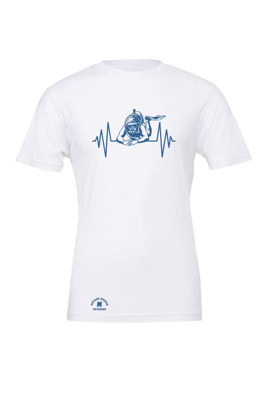 Nature Bound Outdoor Scuba Diving Heartbeat T-Shirt