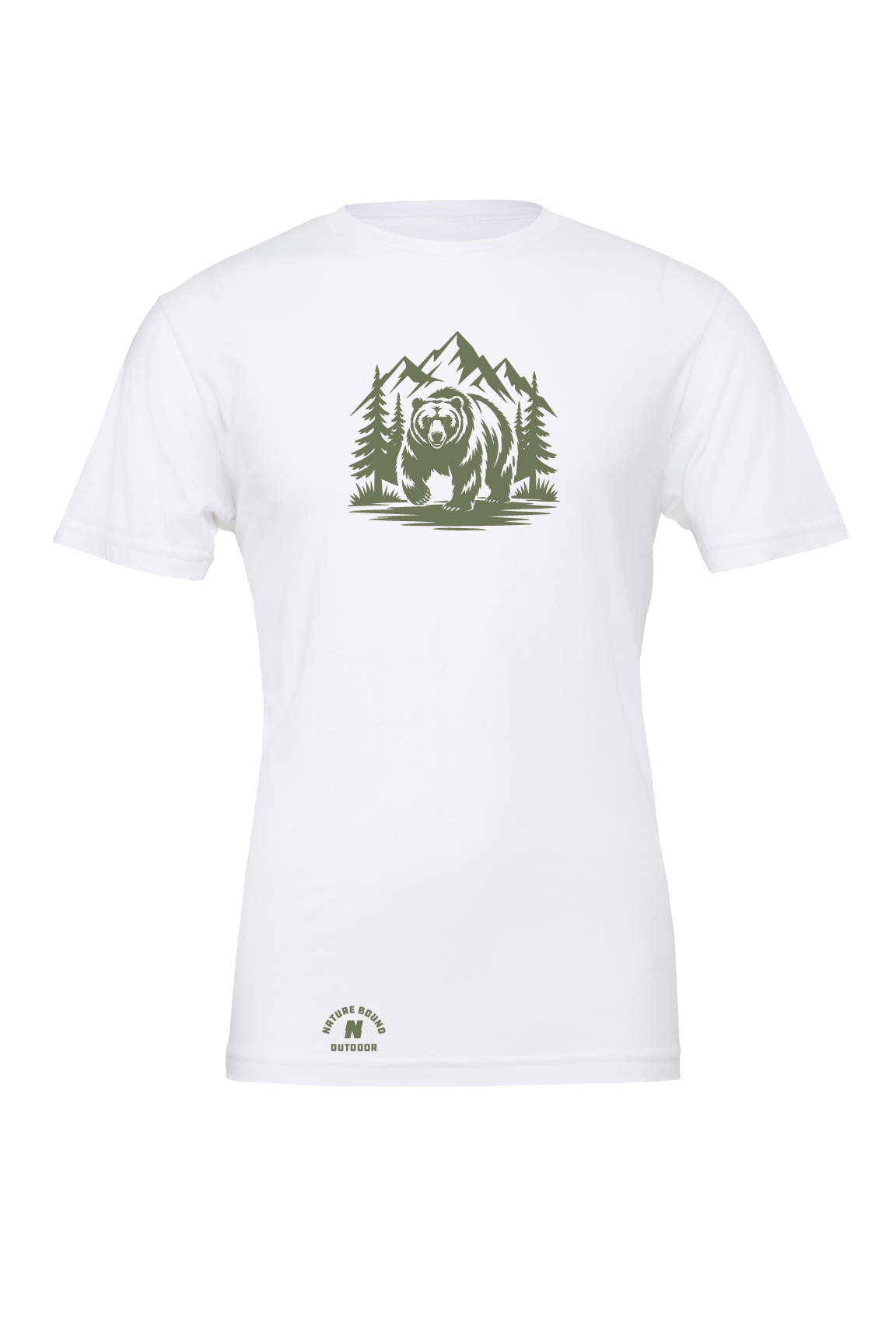 Nature Bound Outdoor Bear Scene T-Shirt