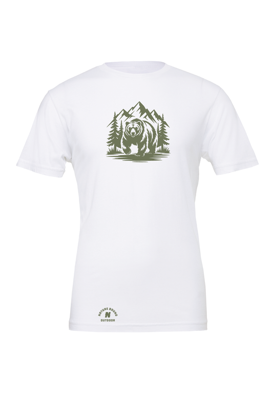 Nature Bound Outdoor Bear Scene T-Shirt