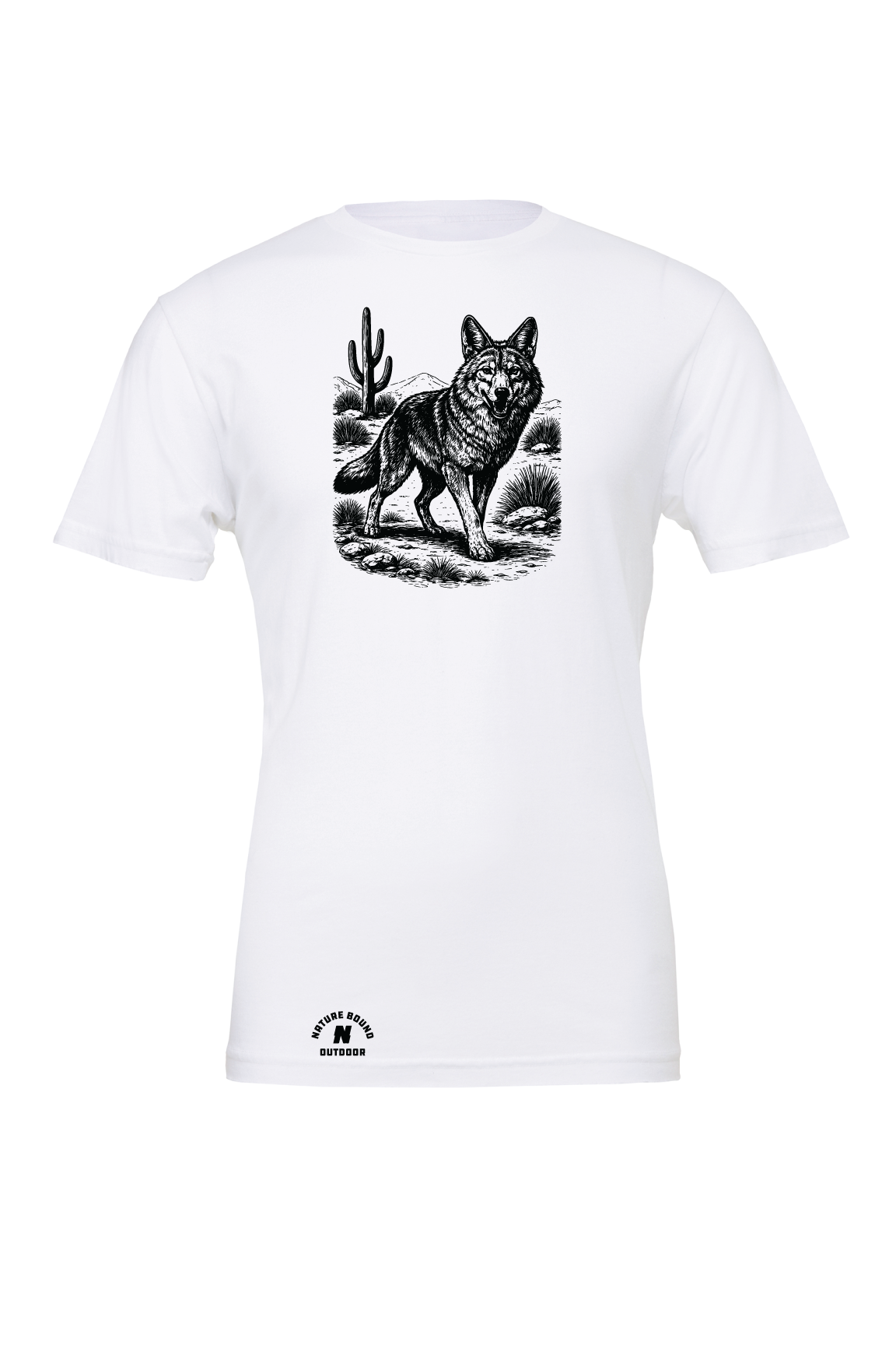 Nature Bound Outdoor Coyote In The Desert T-Shirt