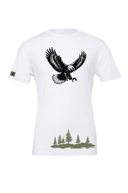 Nature Bound Outdoor Eagle and Forest T-Shirt