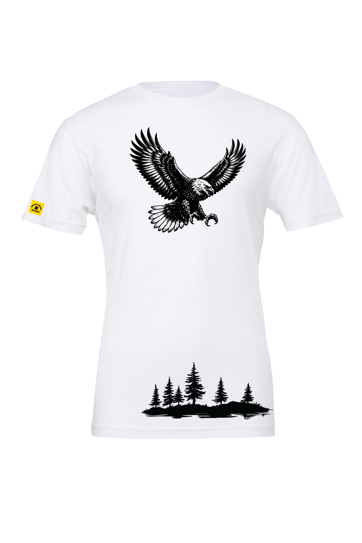Nature Bound Outdoor Eagle and Forest T-Shirt