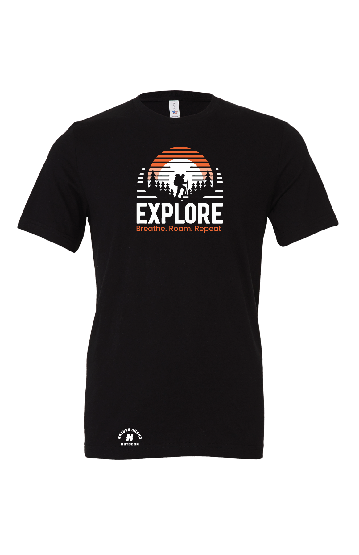 Nature Bound Outdoor Explore Breathe Roam Repeat T-Shirt