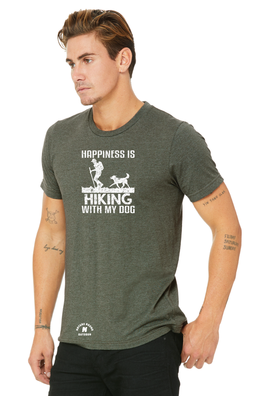 Nature Bound Outdoor Happiness Is Hiking With My Dog T-Shirt