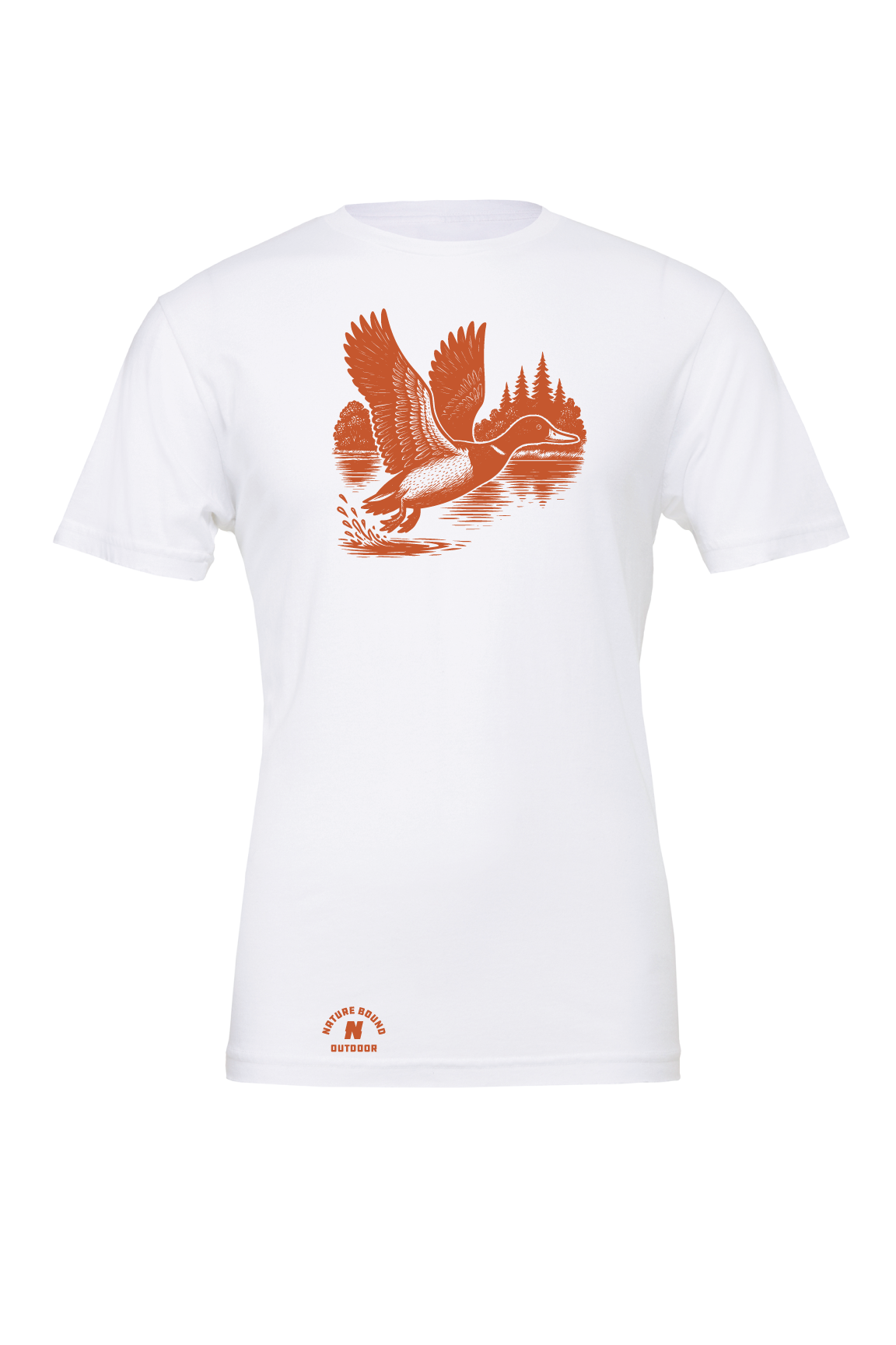 Nature Bound Outdoor Mallard Duck Scene T-Shirt