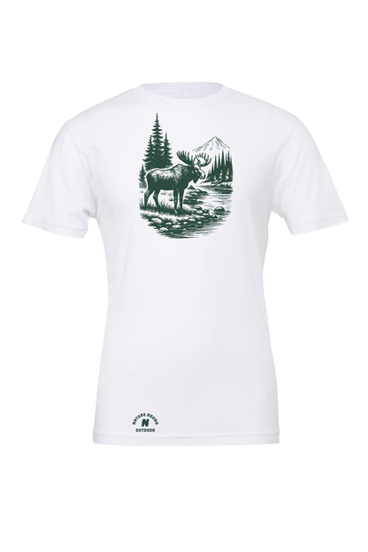 Nature Bound Outdoor Moose River Scene T-Shirt