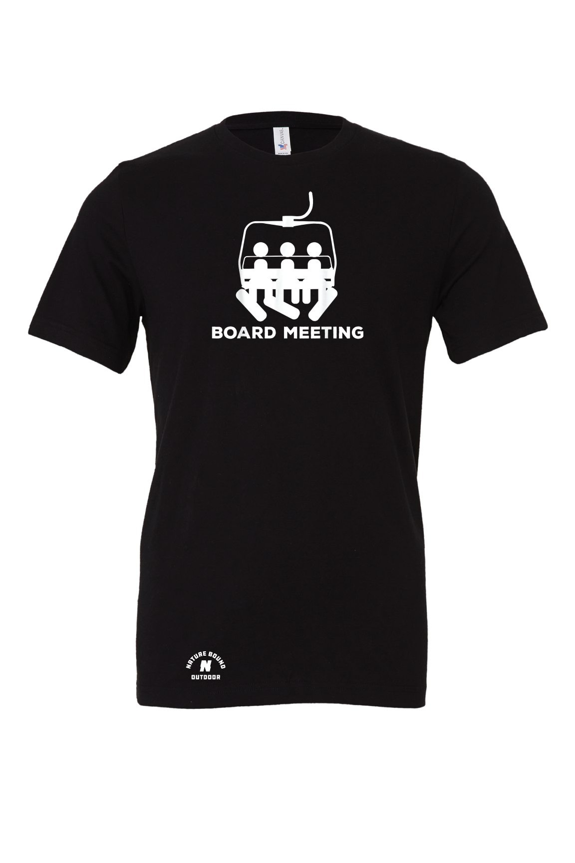 Nature Bound Outdoor Snowboarder Board Meeting T-Shirt