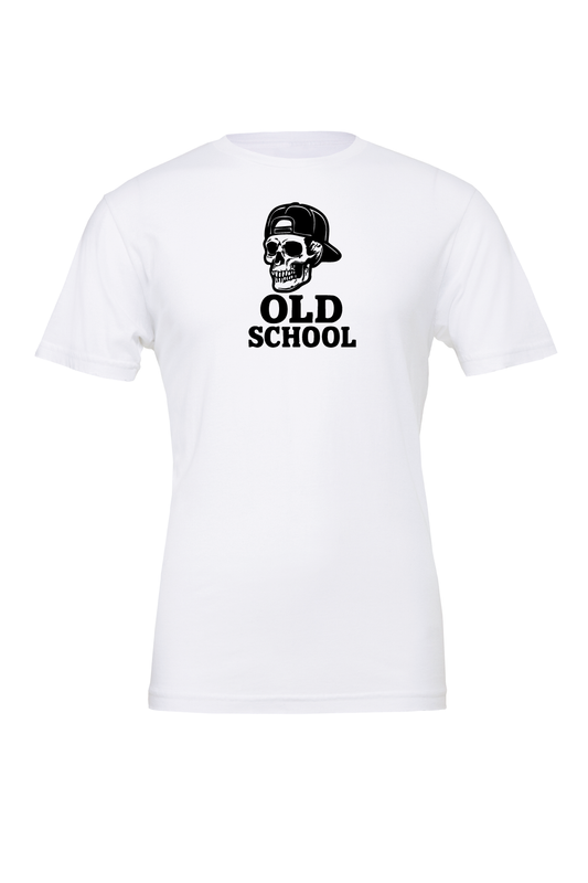 OLD SCHOOL Skull With Hat T-Shirt