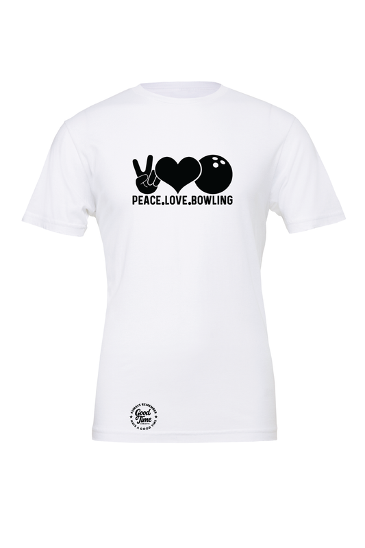 GOOD TIME Concepts Peace, Love, Bowling T-Shirt