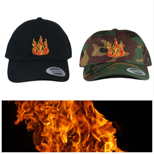 Flames Dad Hat