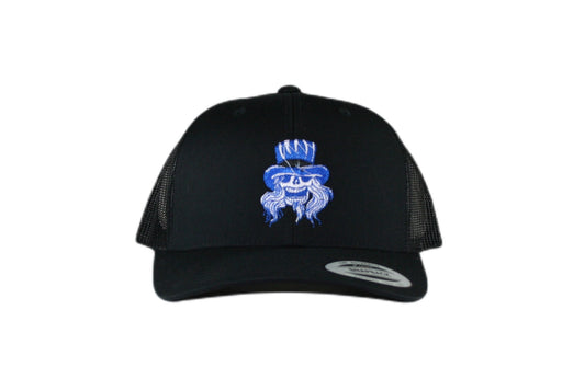 Top Hat Skull Clown Trucker Hat